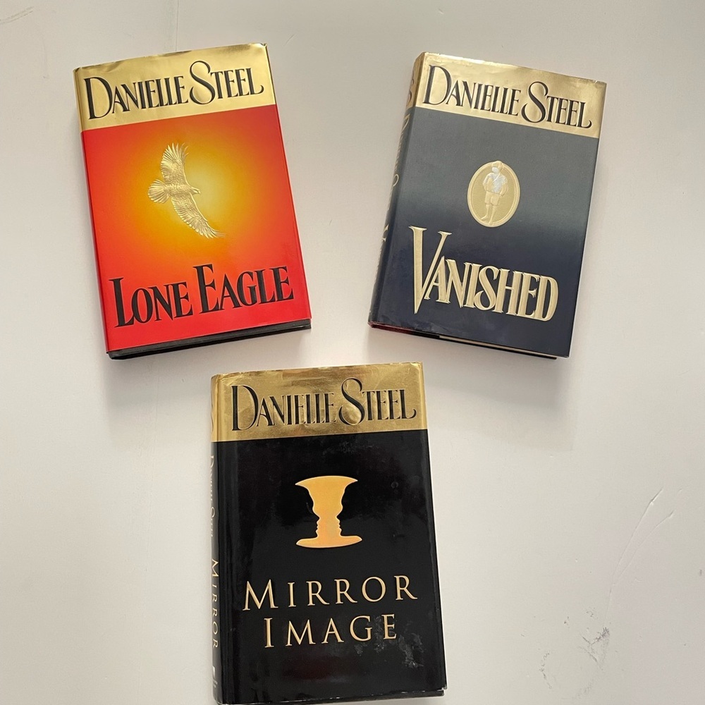 Vanished & Mirror Image & Lone Eagle By Danielle Steel books Hardcover
